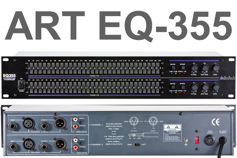 ART EQ355 2U Dual 31 Band Equalizer Processor