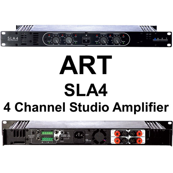 ART SLA4 Studio Linear Rackmount 4 Channel x 100w Amplifier