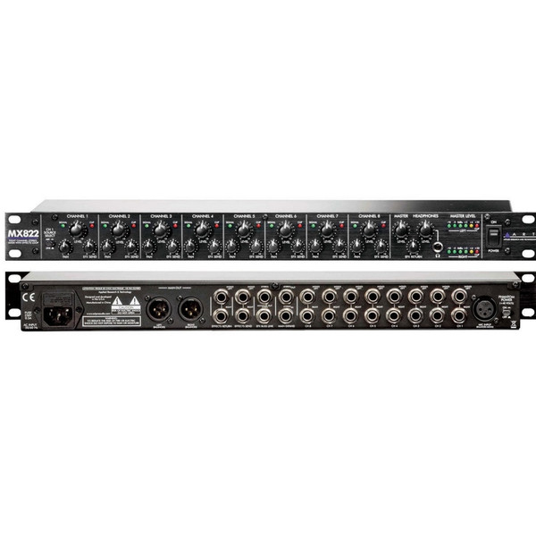 配信機器・PA機器・レコーディング機器 ART MX822 8-Channel Stereo Mixer ART MX822 Stereo Rackmount Mixer | Sweetwater