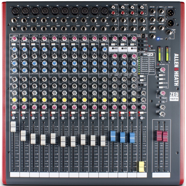 ALLEN & HEATH ZED-16FX 16 Channel USB Live Recording Mixer