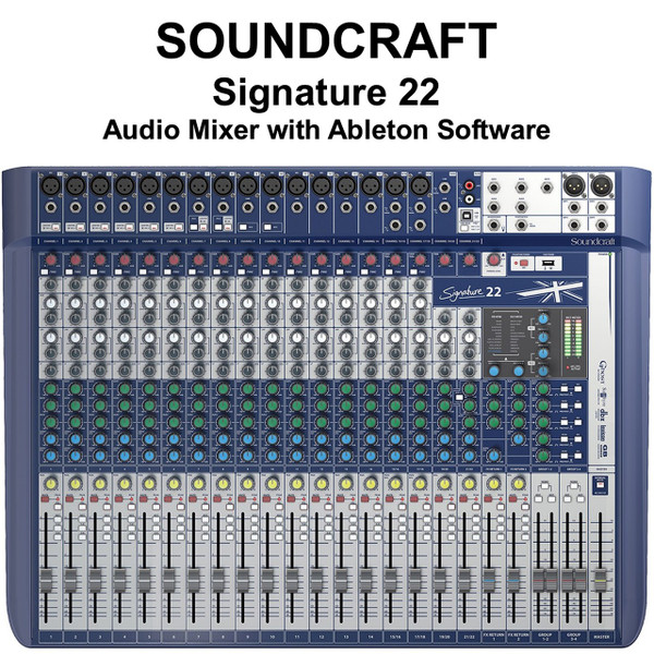 SOUNDCRAFT SIGNATURE 22 Lexicon FX USB Ableton Live 9 Lite Audio