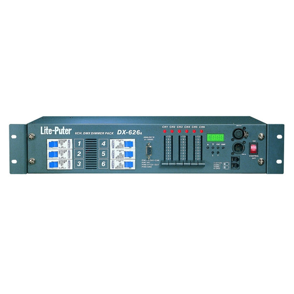 Lite-Puter DX-626AⅡ DMX ディマーユニット　舞台照明 Lite-Puter DX-626AⅡ DMX ディマーユニット 舞台照明