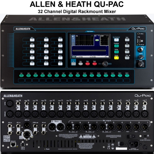 ALLEN & HEATH QU-PAC 32 Channel Rackmount Digital Touchscreen