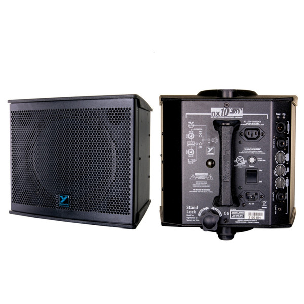 Yorkville NX10C-2 Coaxial Pole Thru Cabinet 2400w Peak Active PA