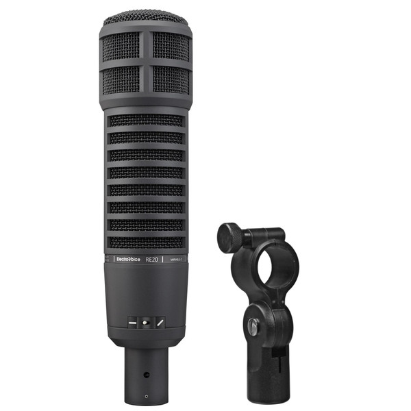 EV RE20-BLACK Professional Broadcast Announcer Voiceover Mic