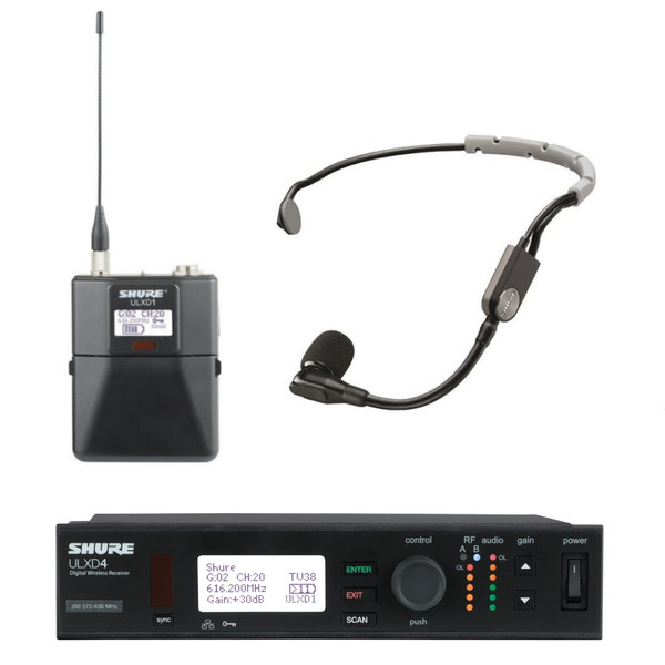 SHURE ULXD4/SM35 Networked Digital Headset Wireless System