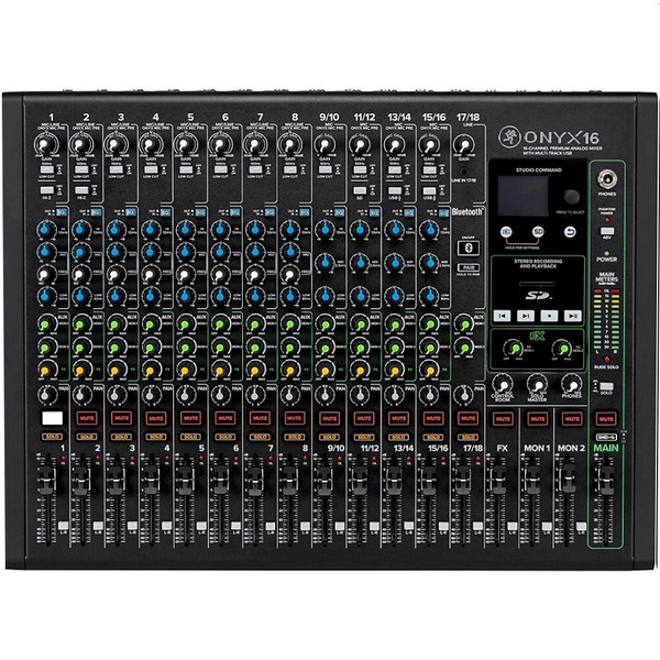MACKIE ONYX16 Multi-Track USB Bluetooth with FX Onboard Recording