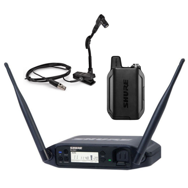 SHURE GLXD14+/B98 Dual Band Rechargeable Digital Instrument Wireless