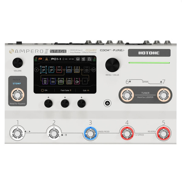 HOTONE AMPERO II STAGE Triple-Core Bluetooth Guitar StompBox