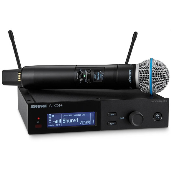 SHURE SLXD24+/B58-G57 Handheld Rackmount Digital Wireless Mic