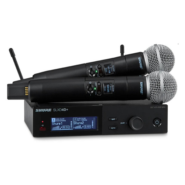 SHURE SLXD24D+/58-G57 Dual Handheld Rackmount Digital Wireless Mic