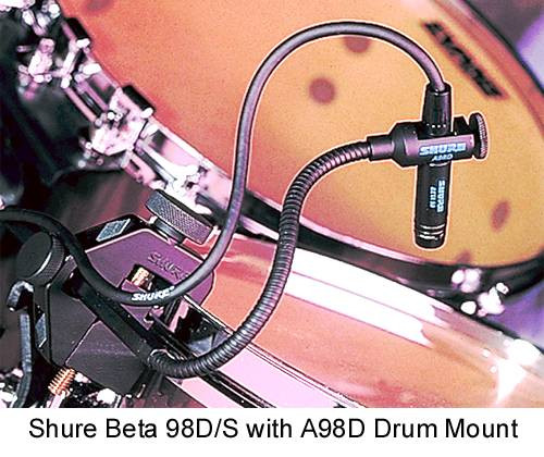 SHURE BETA 98AD/C Miniature Gooseneck Percussion Drum Mic