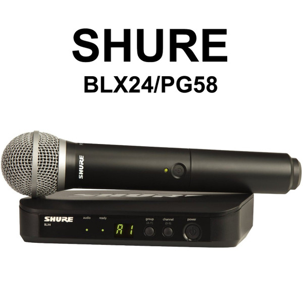 SHURE BLX24/PG58 Handheld Wireless Mic System - LightingelStore