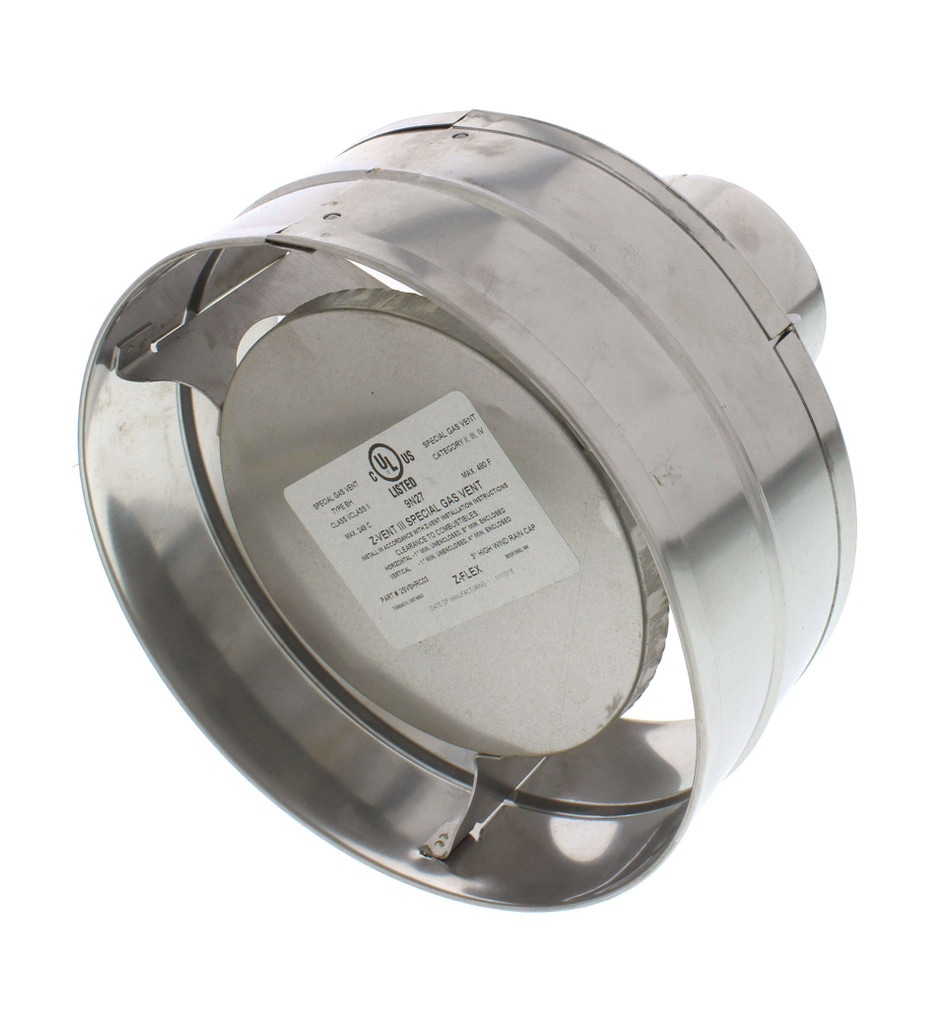 3" Stainless Steel Extreme Weather Rain Cap