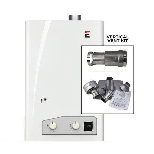 Eccotemp FVI12 Indoor 4.0 GPM Liquid Propane Tankless Water Heater vertical Bundle