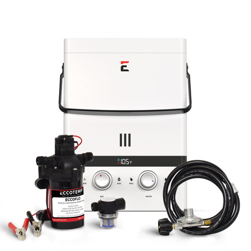 el5-portable-tankless-water-heater-with-eccoflo-pump-and-strainer-1