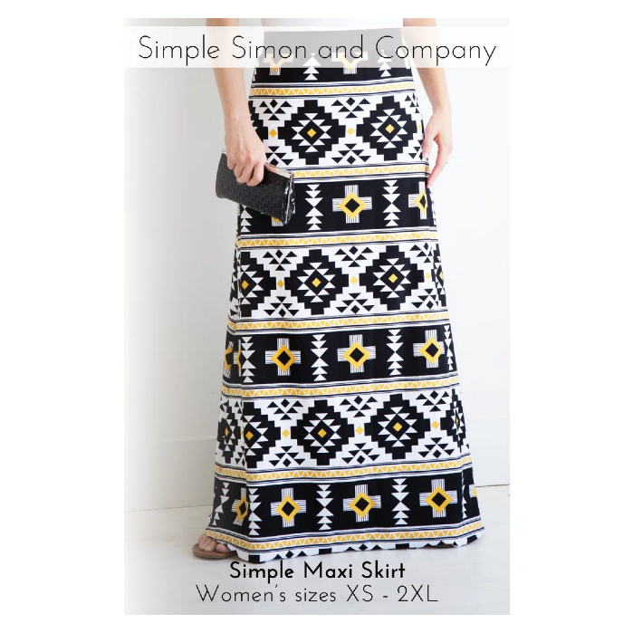 HOT A Line Maxi Skirt Pattern Free Simple Maxi Skirt Pattern