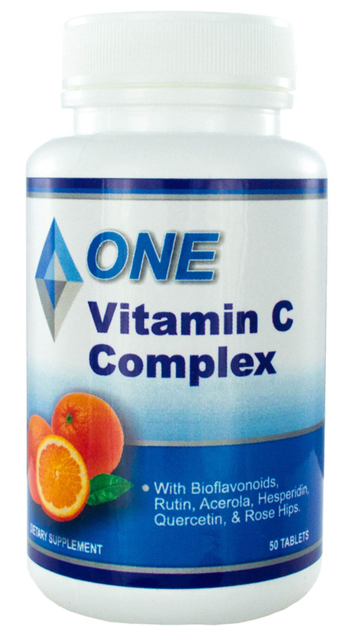 Vitamin C Complex 1000 Plus With Rose Hips 50 Tablets