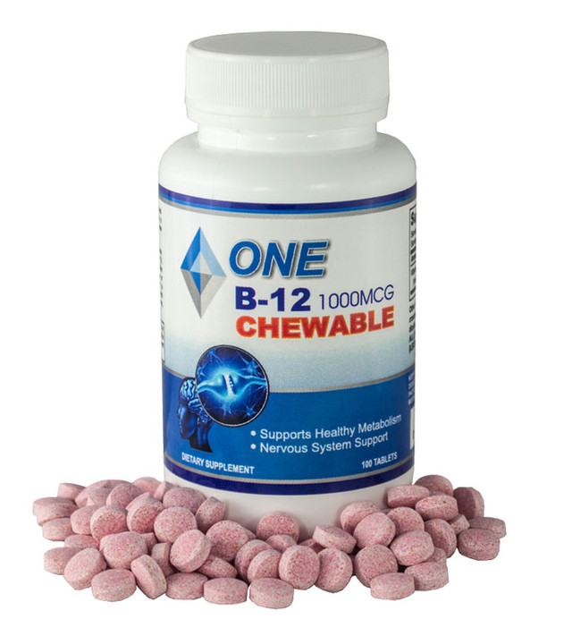 Chewable B12 (Methylcobalamin) 100 Tablets 1000mcg Silver Solution