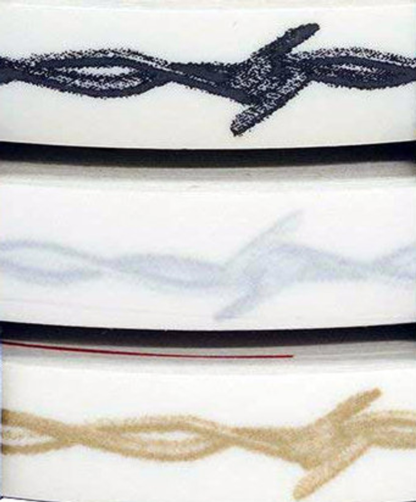 Barbed Wire 1/2" Wide Printed Stripe Actual Stripe Close Up