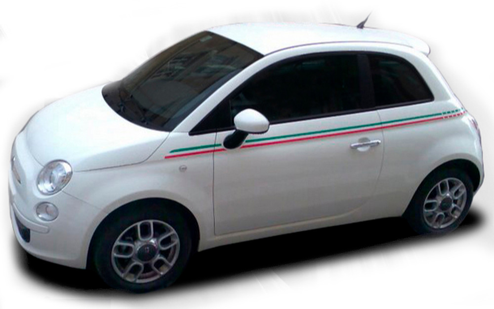 2011-2017 Fiat 500 Italian Side Stripe