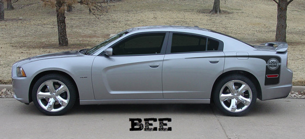 2011-2014 Dodge Charger Hockey Rear Graphic Kit