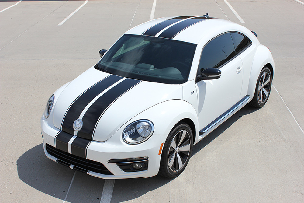 stripeman.com 2012-2019 Volkswagen Beetle Rally Stripe Kit Front View