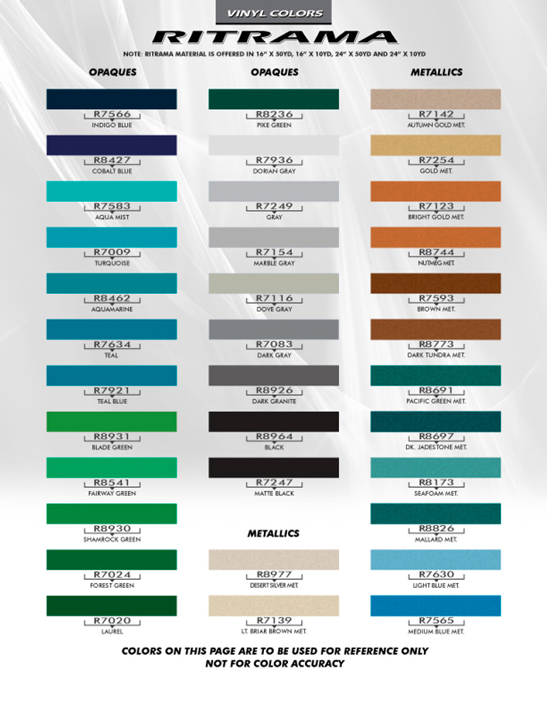 Ritrama Color Chart Page 3