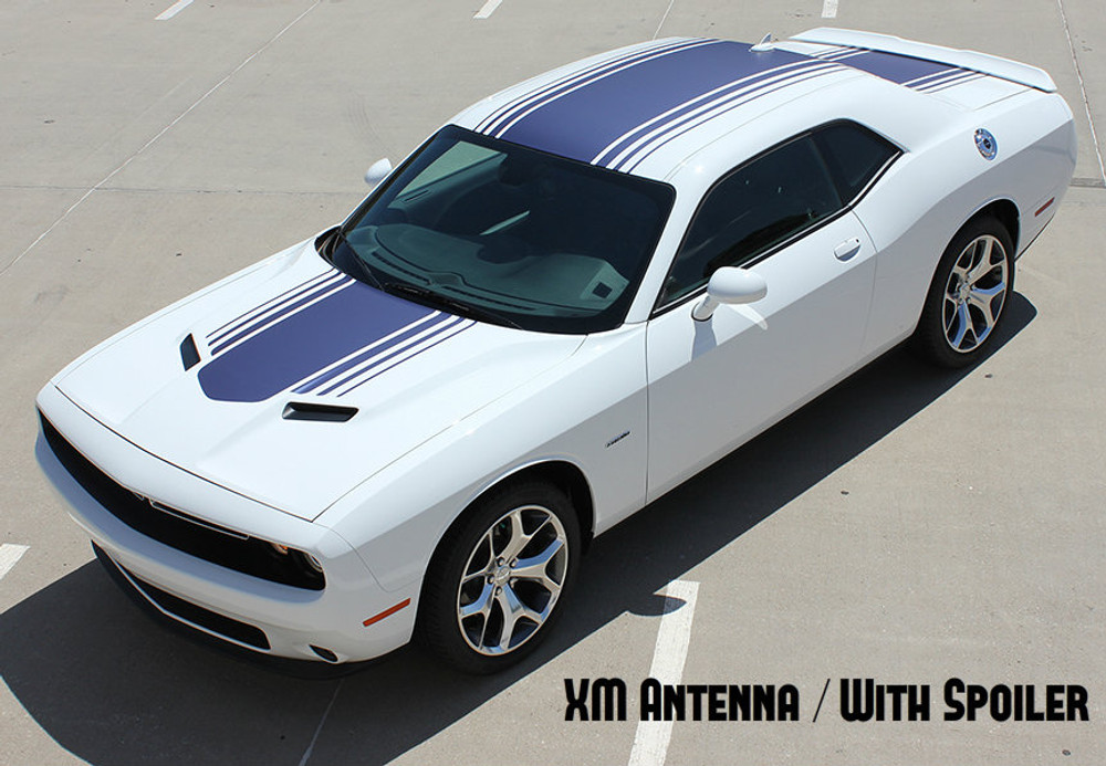 2015 Dodge Challenger Shaker 2 Graphic Kit (XM Antenna/With Spoiler)