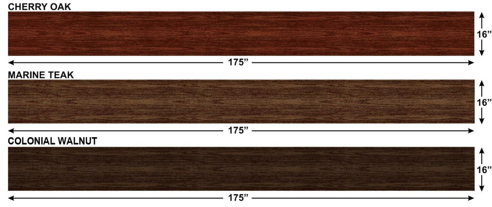 Wood Grain Continuous Bulk Panel Kit Measurements by Stripeman.com