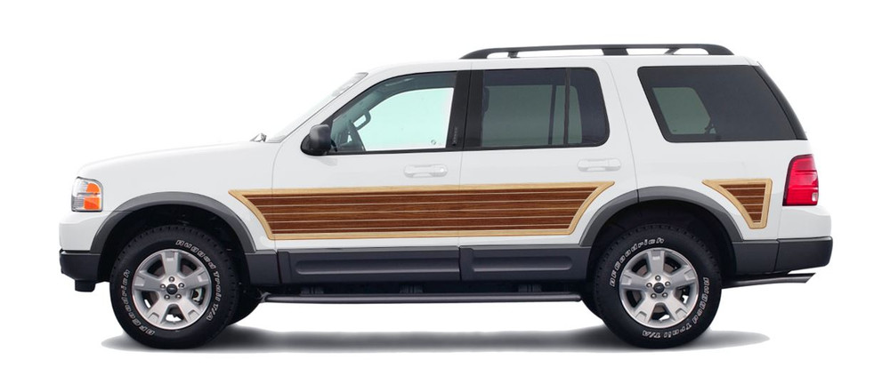 stripeman.com 06-10 Ford Explorer 4th Generation Woody Kit Plank Lines