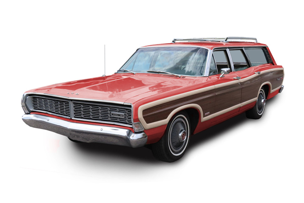 Stripeman.com woodgrain kit for 1968 Ford Country Squire wagon.