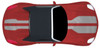 Stripeman.com Pontiac Solstice SCCA style stripe top view
