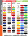 stripeman.com 10 Inch Single Line Single Color Vinyl Stripe Roll Color Chart Page 1