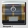 Stampede 1 Racing Stripes for 2010, 2011, 2012 Ford Mustang