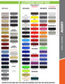 stripeman.com 2010-2012 Ford Mustang Dominator Graphic Kit Color Chart Page 2