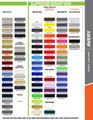 stripeman.com 2011-2020 Duel Dodge Challenger Side Stripes Strobe Kit Color Chart Page 2