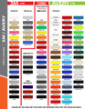 www.stripeman.com Chevy Spark Flash Vinyl Side Stripes Graphic Kit Color Chart Page 1