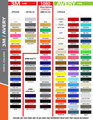 stripeman.com 10/32 Inch Double Line Single Color Pinstripe Tape Roll Color Chart Page 2