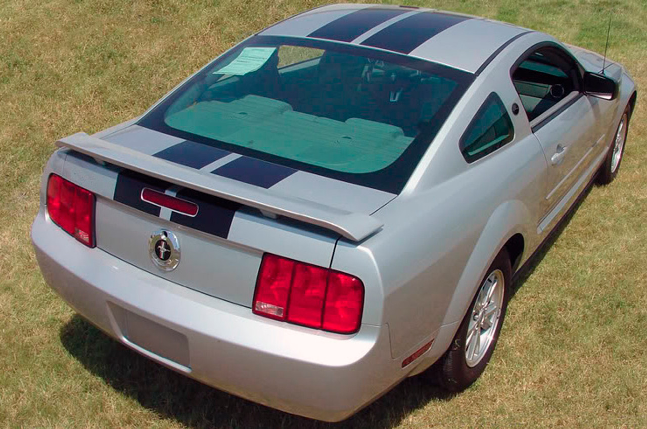 2005-2009 Ford Mustang Wildstang Racing Stripes rear top by Stripeman.com