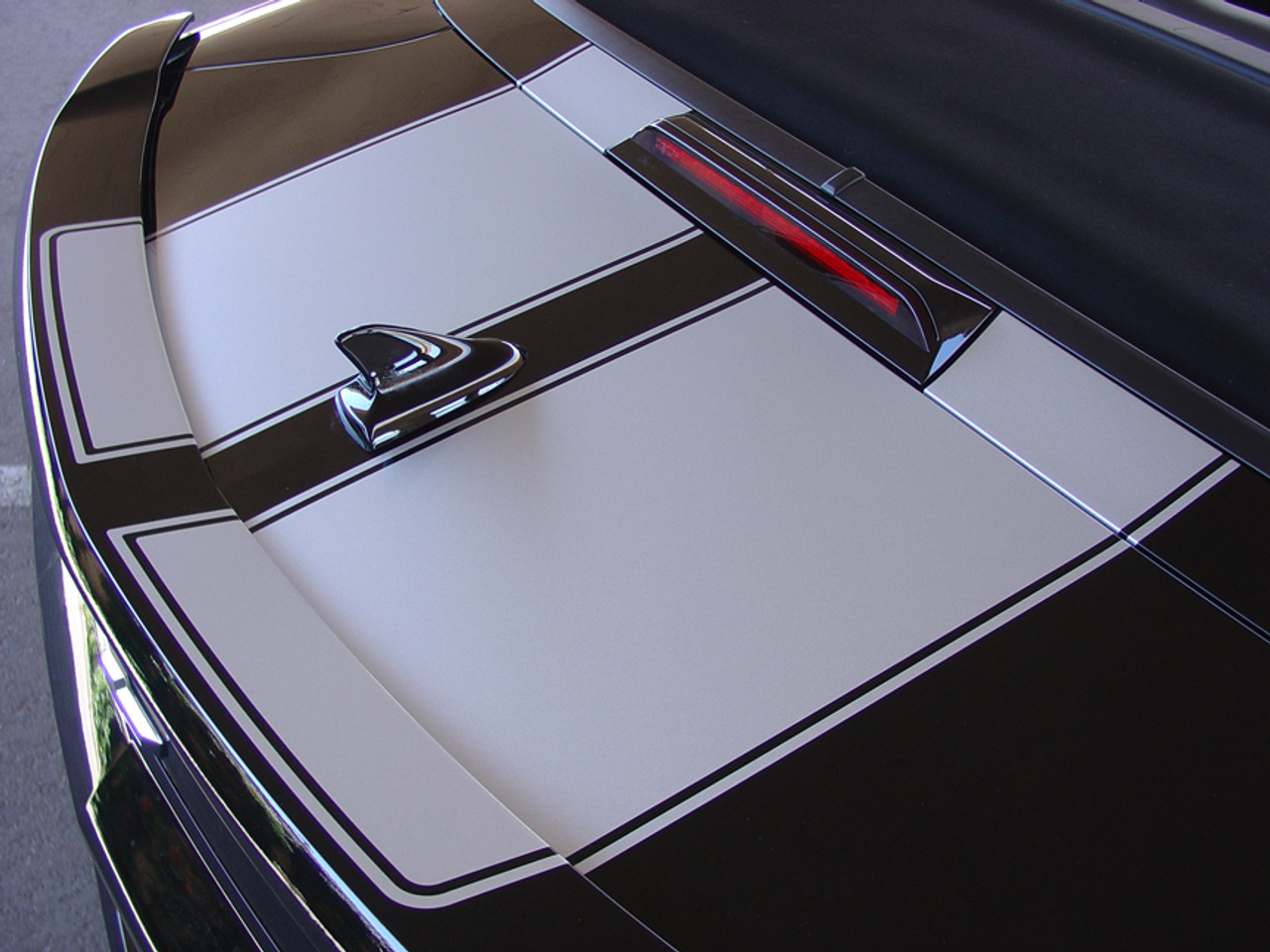 2009-2013 Chevrolet Camaro R-Sport Hood & Trunk Stripes Rally Kit Trunk View