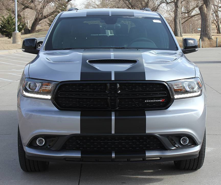 Stripeman.com 2014-2026 Dodge Durango Rally Stripe Graphic Kit with Hood Scoop