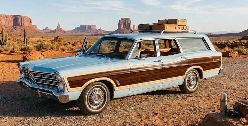 Stripeman.com woodgrain kit for 1967 Ford Country Squire wagon.