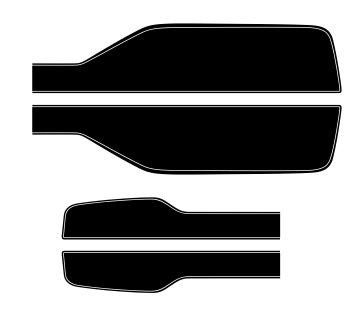 Stripeman.com Pontiac Solstice SCCA style stripe layout