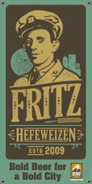 Bold City Brewery 18.5" X 36" Fritz Hefeweizen Banner