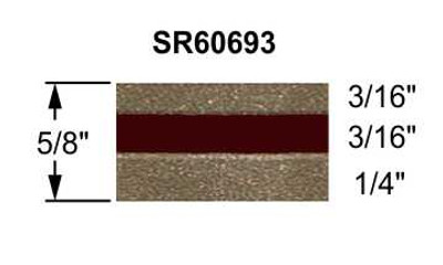 5/8" Paint Break Truck Stripes Champagne Metallic and Maroon Metallic Configuration