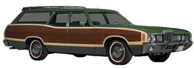 1971 - 1972 Ford Country Squire LTD Wagon Woodgrain Kit by Stripeman.com