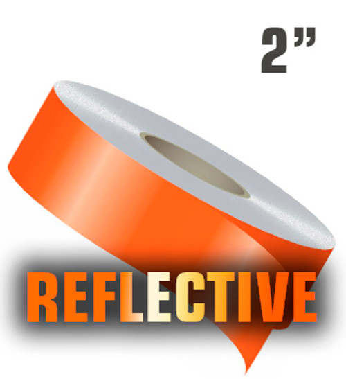2" X 50' Reflective Solid Stripe Roll 2" X 50' Reflective Solid Stripe Roll