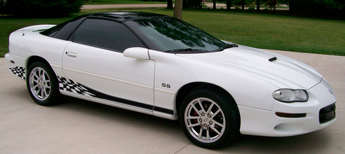 Stripeman.com - 35th Anniversary Camaro Side Stripes - Checkered flag pattern