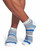White with Nautical Blue - Men's TruTemp Ultra-Fit Ankle Socks